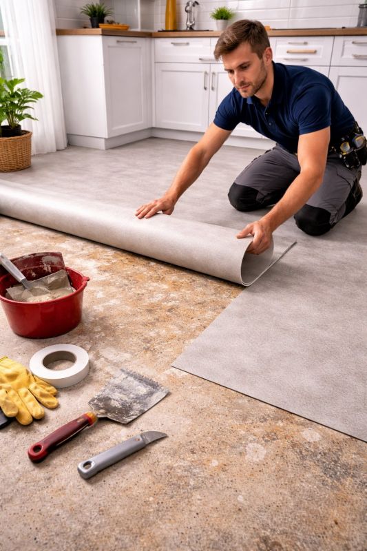 Linoleum Floor Installation in Astoria, NY